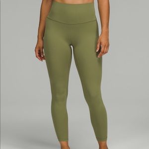 Lululemon Align High Rise 25” Nulu Bronze Green